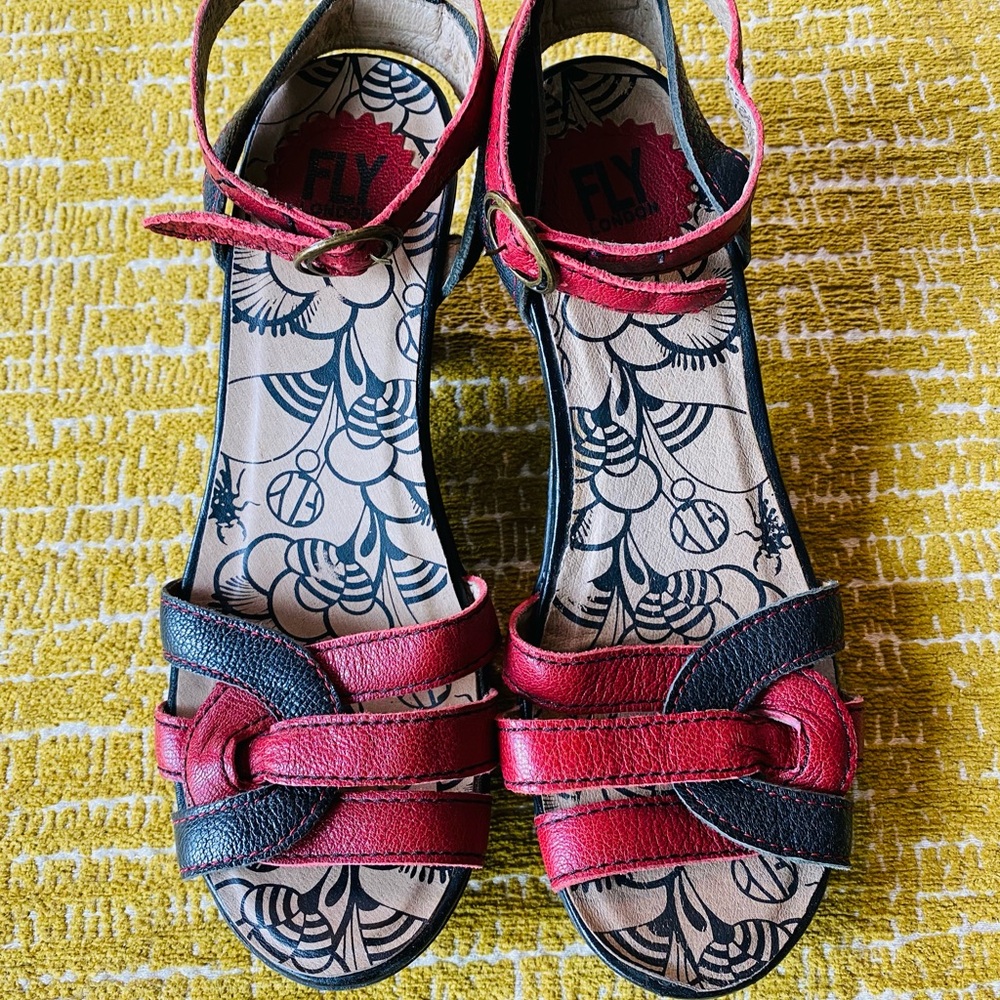 Fly London Ankle Strap Sandals